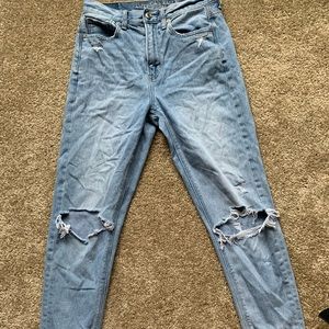 light wash distressed boyfriend jeans from American Eagle